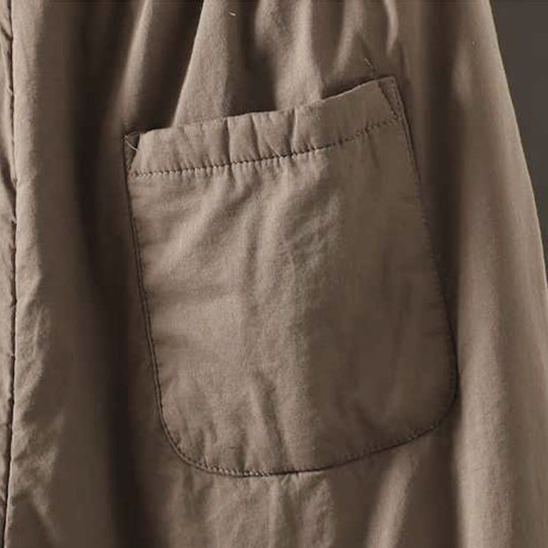 Buddha Stones Women's Winter Drawstring Fleece-Lined Thermal Harem Pants With Pockets - image 6