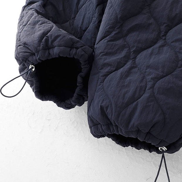 Buddha Stones Women's Plain Elastic Cuff Design Drawstring Thermal Thickened Pants With Pockets - image 7