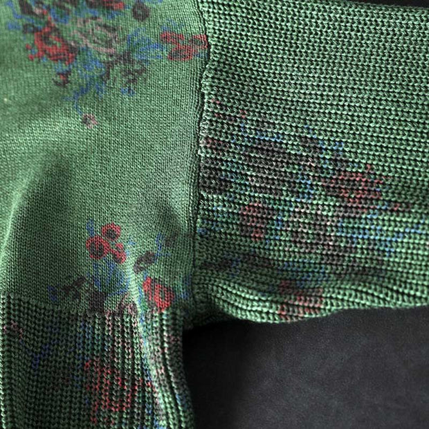 Buddha Stones Women's Knitted Floral Cotton Long Sleeve Hooded Sweater - image 17