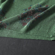 Buddha Stones Women's Knitted Floral Cotton Long Sleeve Hooded Sweater - image 19