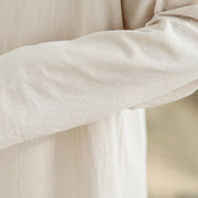 Buddha Stones 2Pcs V-Neck Long Sleeve Shirt Wide Leg Pants Zen Meditation Women's Set - image 9