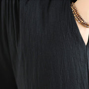 Buddha Stones 2Pcs V-Neck Long Sleeve Shirt Wide Leg Pants Zen Meditation Women's Set - image 19