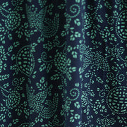 Buddha Stones Printed Floral Long Sleeve Stand Collar Cotton Maxi Dress With Pockets - image 7