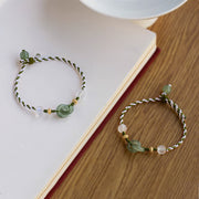 Buddha Stones Braided Rope Peace Buckle Love Calm Bracelet - image 1