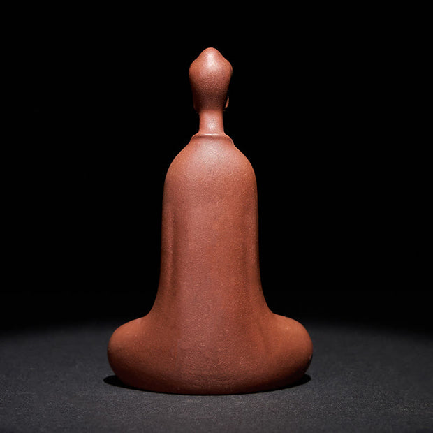 Buddha Stones Formless Buddha Purple Clay Serenity Home Desk Decoration 5.7*9.6 cm - image 4