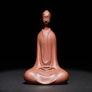 Buddha Stones Formless Buddha Purple Clay Serenity Home Desk Decoration 5.7*9.6 cm - Buddha 5.7*9.6 cm - image 0