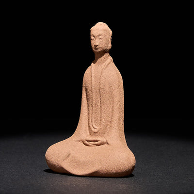Buddha Stones Sitting Buddha Prayering Ceramic Statue Zen Home Decoration 5*3*8.5cm - Buddha 5*3*8.5cm - image 0
