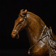 Buddha Stones Ancient Year of the Horse Alloy Home Decoration 7.5*2.6*7 cm - image 7