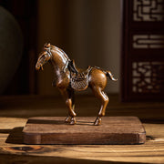 Buddha Stones Ancient Year of the Horse Alloy Home Decoration 7.5*2.6*7 cm - image 3