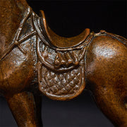 Buddha Stones Ancient Year of the Horse Alloy Home Decoration 7.5*2.6*7 cm - image 8