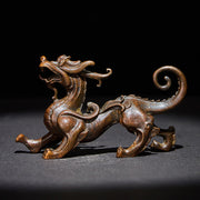 Buddha Stones FengShui Small PiXiu Alloy Wealth Luck Decoration 9.2*2.4*5.2 cm - PiXiu 9.2*2.4*5.2 cm - image 0