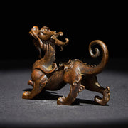 Buddha Stones FengShui Small PiXiu Alloy Wealth Luck Decoration 9.2*2.4*5.2 cm - image 2