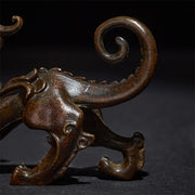 Buddha Stones FengShui Small PiXiu Alloy Wealth Luck Decoration 9.2*2.4*5.2 cm - image 9