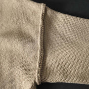 Buddha Stones Patchwork Figure Pattern Buttons Cotton Women's Long Sleeve Cardigan Sweater - image 6