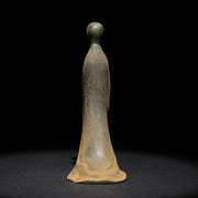 Buddha Stones Handmade Standing Formless Buddha Iron Powder Rust Cast Resin Statue Decoration - image 2