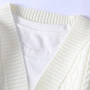 Buddha Stones Patchwork Color Knitted Textured Men's Long Sleeve Sweater With Pockets - image 2