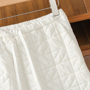 Buddha Stones Women's Fall Solid Color Drawstring Thermal Wide Leg Pants With Pockets - image 4