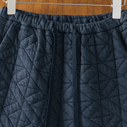 Buddha Stones Women's Fall Solid Color Drawstring Thermal Wide Leg Pants With Pockets - image 15