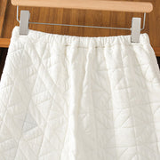 Buddha Stones Women's Fall Solid Color Drawstring Thermal Wide Leg Pants With Pockets - image 3