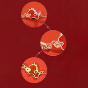 Buddha Stones 925 Sterling Silver Year Of The Horse Red String Red Agate Coin Charm Luck Bracelet - image 8