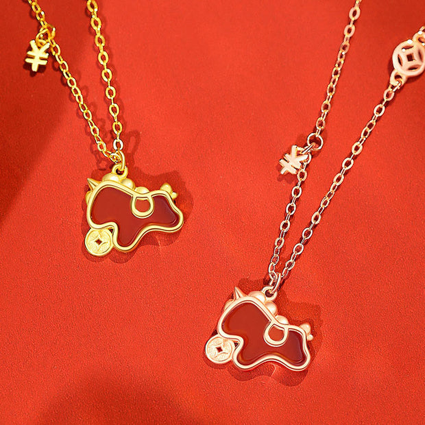 Buddha Stones 925 Sterling Silver Year Of The Horse Red String Red Agate Coin Charm Luck Bracelet - image 13