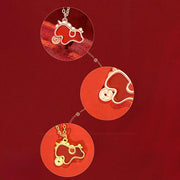 Buddha Stones 925 Sterling Silver Year Of The Horse Red String Red Agate Coin Charm Luck Bracelet - image 14