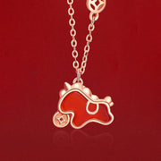 Buddha Stones 925 Sterling Silver Year Of The Horse Red String Red Agate Coin Charm Luck Bracelet - image 11