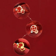 Buddha Stones 925 Sterling Silver Year Of The Horse Coin Charm Red Agate Blessing Necklace Pendant - image 19