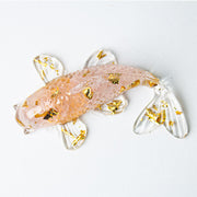 Buddha Stones Koi Fish Crystal Chip Epoxy Resin Luck Decoration  - Pink Crysta(60*40*20mm) - image 10