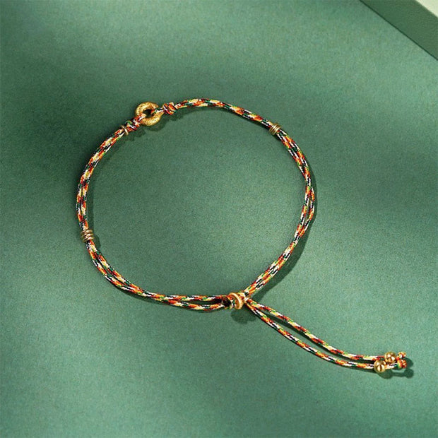 FREE Today: Auspicious Fortune Handmade Peace Buckle Multicolored Child Adult Bracelet - Child(Wrist Circumference 5-13 cm) - image 1