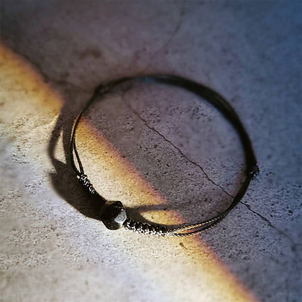 FREE Today: Transformation Strength Natural Black Obsidian String Braided Bracelet - image 4