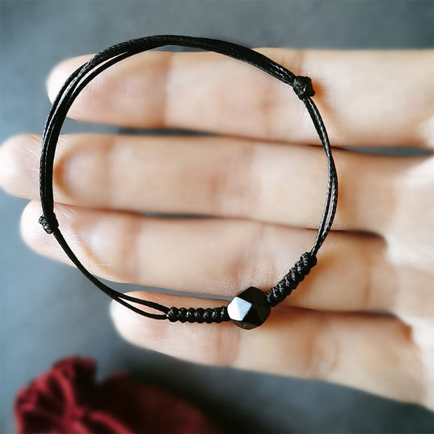 FREE Today: Transformation Strength Natural Black Obsidian String Braided Bracelet - image 6