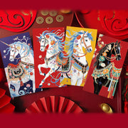 Buddha Stones 6pcs Colorful Chinese Red Envelope Year Of The Horse 2026 New Year - image 8