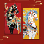 Buddha Stones 6pcs Colorful Chinese Red Envelope Year Of The Horse 2026 New Year - image 0