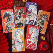 Buddha Stones 6pcs Colorful Chinese Red Envelope Year Of The Horse 2026 New Year - image 9