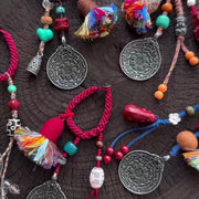 Buddha Stones Chinese Zodiac Nine Palaces Eight Diagrams Buddha Dzi Bead Serenity Key Chain - image 6