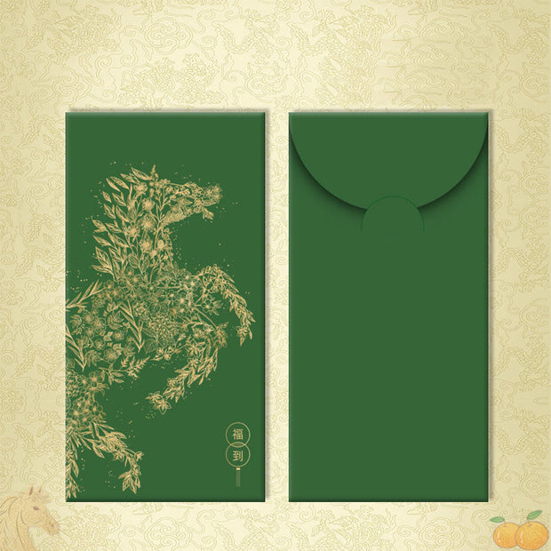 Buddha Stones 6pcs Multi-Color Chinese Red Envelope Get Rich Year Of The Horse 2026 New Year - 6Pcs Fortune arrives - image 9