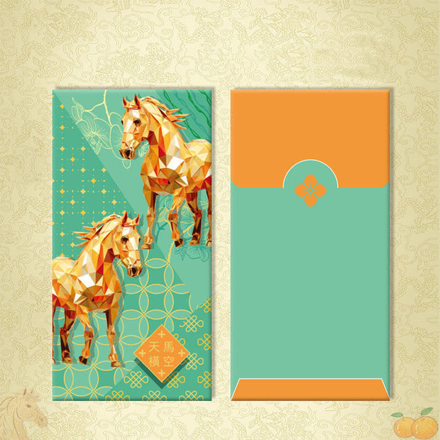 Buddha Stones 6pcs Multi-Color Chinese Red Envelope Get Rich Year Of The Horse 2026 New Year - 6Pcs Bold and soaring imagination - image 17