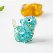 Buddha Stones Crystal Drip Resin Small Cat Serenity Fulfilment Decoration Statue - image 10