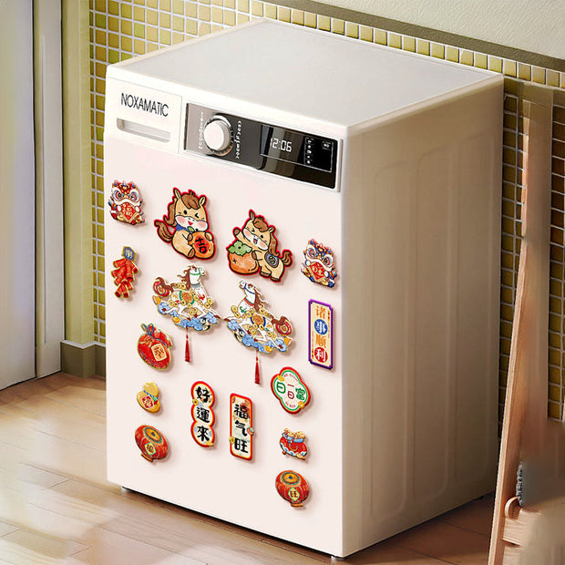 Buddha Stones Year of the Horse Refrigerator Fridge Full Magnet Back Blessings Decoration - image 11