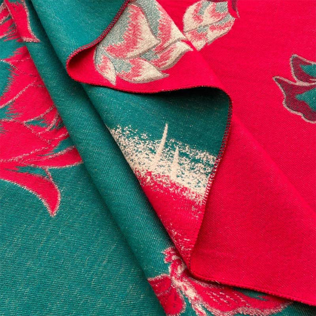 Buddha Stones Fall Lotus Koi Fish Dragonfly Pattern Cozy Scarf Shawl - image 6