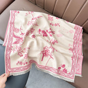 Buddha Stones Winter Birds Bamboo Leaves Vines Pattern Soft Scarf Shawl - LightPink - 180*65cm - image 21