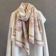 Buddha Stones Fall Phoenix Flowers Pattern Soft Scarf Shawl - image 6