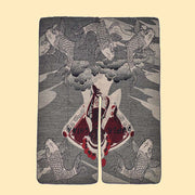 Buddha Stones Winter Koi Fish Waves Pattern Warm Cozy Scarf Shawl - image 2