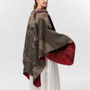 Buddha Stones Winter Koi Fish Waves Pattern Warm Cozy Scarf Shawl - image 6