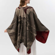 Buddha Stones Winter Koi Fish Waves Pattern Warm Cozy Scarf Shawl - image 4