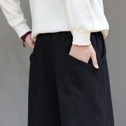 Buddha Stones Winter Solid Color Fleece-lined Men's Cotton Pants With Pockets - image 19