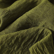 Buddha Stones Casual Olive Green Crew Neck Women's Cotton Long Sleeve Shirt - image 7