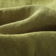 Buddha Stones Spring Dark Khaki Stand Collar Half Buttons Design Women's Long Sleeve Shirt - image 11