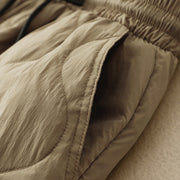 Buddha Stones Winter Curved Lines Warm Women's Ankle-length Pants With Pockets - image 3